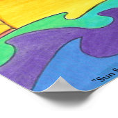 Sun Setting in South Pacific" Poster (Ecke)