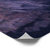 Sun Setting over A Rocky Landscape Poster (Ecke)