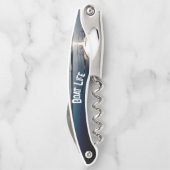 Sun Setting over Lake and Boat Kellnermesser (Rückseite)