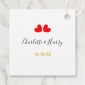 Sun Shades Gastgeschenk Hochzeit Tags Geschenkanhänger (Rückseite)