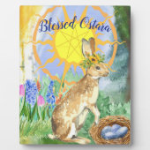Sun Shine Ostara Rabbit Wiccan Altar Fotoplatte (Vorderseite)