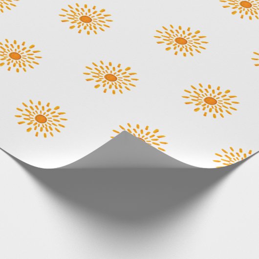 Sun Shine Wrapping Papier Geschenkpapier (Ecke)