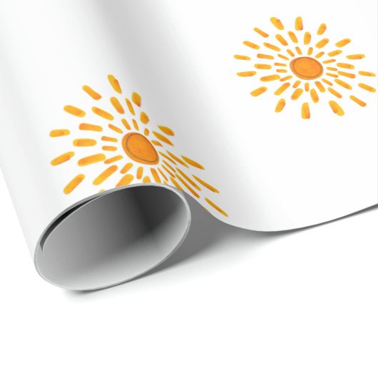 Sun Shine Wrapping Papier Geschenkpapier (Rolleneckpunkt)