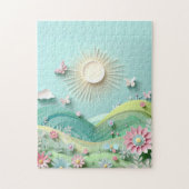 Sun Shining Over The Valley Puzzle (Vertikal)