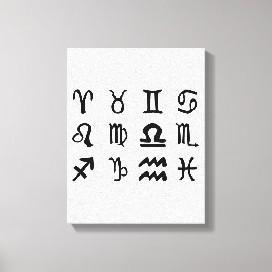 Sun Sign SIlhouettes Leinwanddruck (Vorderseite)