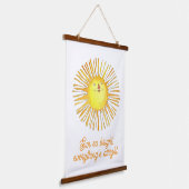 Sun so bright wandteppich mit holzrahmen (Gewinkelt)