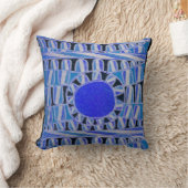 SUN SOLAR ENERGIE Aquamarin Blue Schwarz-weiß Kissen (Decke)