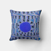 SUN SOLAR ENERGIE Blue Pink Lila Schwarz-weiß Kissen (Rückseite)