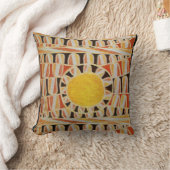 SUN SOLAR ENERGIE Gelb Orange Rot Schwarz-weiß Kissen (Decke)