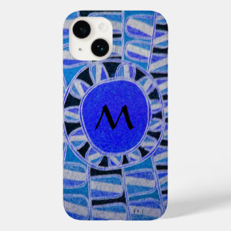 SUN SOLAR ENERGIE MONOGRAM Blau Schwarz Case-Mate iPhone Hülle