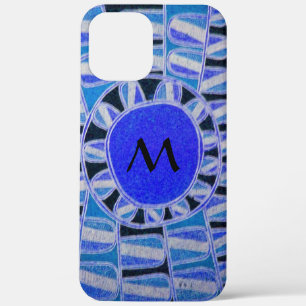 SUN SOLAR ENERGIE MONOGRAM Blau Schwarz Case-Mate iPhone Hülle