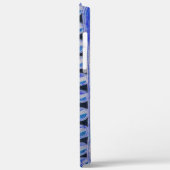 SUN SOLAR ENERGIE MONOGRAM Blau Schwarz Case-Mate iPhone Hülle (Rückseite / Links)