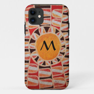 SUN SOLAR ENERGIE MONOGRAM Gelb orange rot schwarz Case-Mate iPhone Hülle