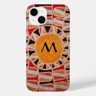 SUN SOLAR ENERGIE MONOGRAM Gelb orange rot schwarz Case-Mate iPhone Hülle