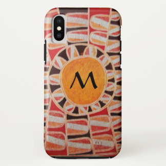 SUN SOLAR ENERGIE MONOGRAM Gelb orange rot schwarz Case-Mate iPhone Hülle