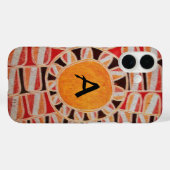 SUN SOLAR ENERGIE MONOGRAM Gelb orange rot schwarz Case-Mate iPhone Hülle (Rückseite (Horizontal))