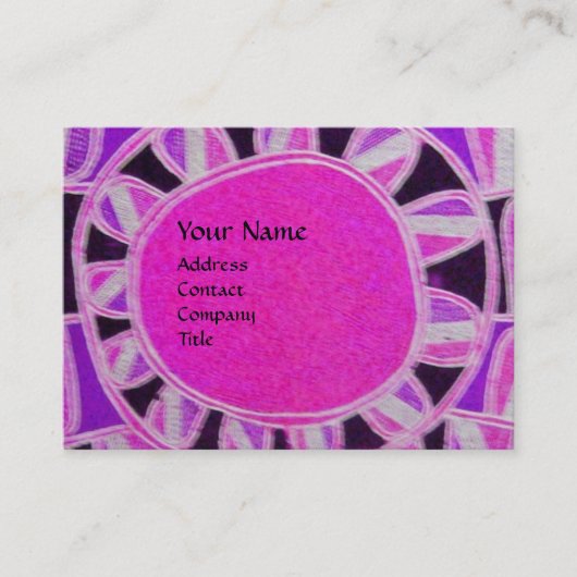 SUN SOLAR ENERGIE MONOGRAM rosa Fuchsienschwarz Visitenkarte (Vorderseite)