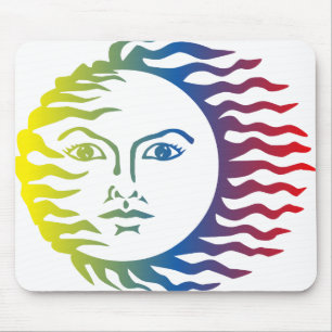 Sun Solar-Regenbogenfarbe Mousepad