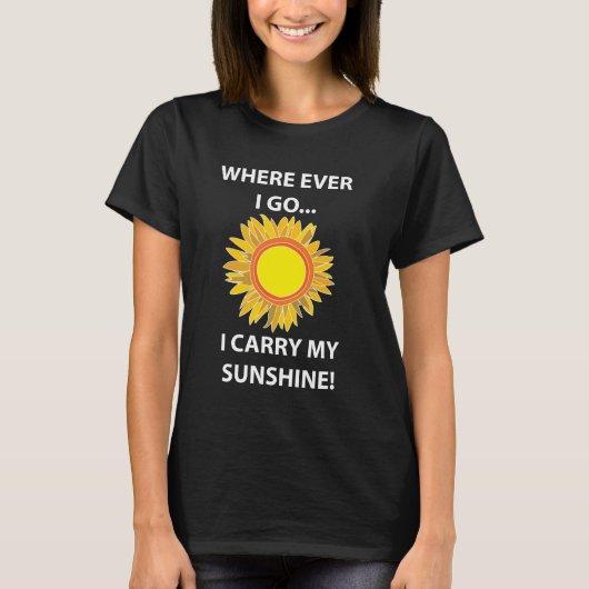 Sun Sonnenblume Sonnenschein T-Shirt (Vorderseite)