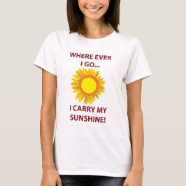 Sun Sonnenblume Sonnenschein T-Shirt