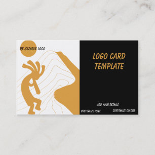 Sun Southwestern Logo Kokopelli Business Card Visitenkarte