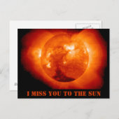 Sun Space skies denken über Sie nach Postkarte (Vorne/Hinten)