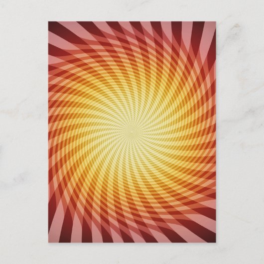 Sun Spiral: Abstrakte Kunst: Postkarte (Vorderseite)