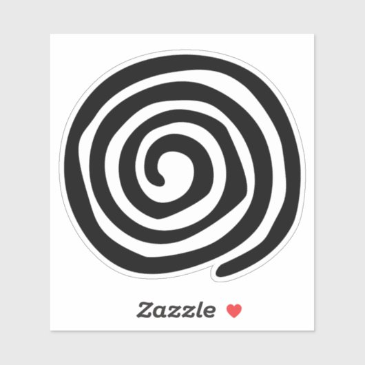 Sun Spiral Native American Tribal Rock Art Aufkleber (Blatt)