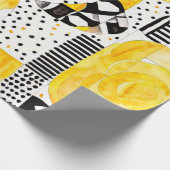 Sun Spirit: Gelbe und native Muster Geschenkpapier (Ecke)