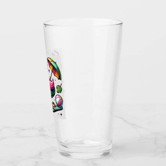 Sun Splash Summer Pool Party Glas (Links)