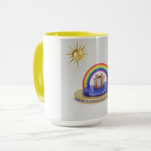 Sun Splashed Rainbow Mug Tasse (Vorderseite Links)