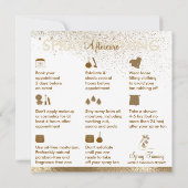 Sun Spray Tan Aftercare Instructions Tipps Body Einladung (Rückseite)