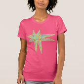 Sun Star Abstrakt Art to Wear T-Shirt (Vorderseite)