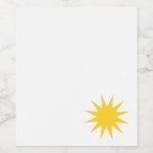 Sun / Star - Labels Weinetikett (Einzelnes Label)