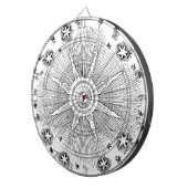 Sun Stars Antiquitäten Night Sky Mittelalterliches Dartscheibe (Vorderseite rechts)