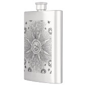 Sun Stars Antiquitäten Night Sky Mittelalterliches Flachmann (Links)