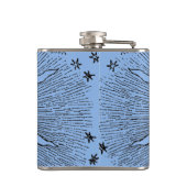 Sun Stars Antiquitäten Night Sky Mittelalterliches Flachmann (Rückseite)