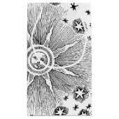 Sun Stars Antiquitäten Night Sky Mittelalterliches Kleine Geschenktüte (Rückseite)