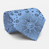 Sun Stars Antiquitäten Night Sky Mittelalterliches Krawatte (Gerollt)