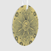 Sun Stars Antiquitäten Night Sky Mittelalterliches Ornament (Vorderseite)