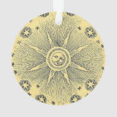 Sun Stars Antiquitäten Night Sky Mittelalterliches Ornament (Rückseite)