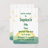 Sun & Stars Einladung (Vorne/Hinten)