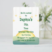 Sun & Stars Einladung (Stehend Vorderseite)