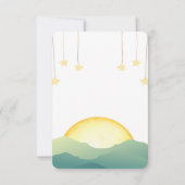 Sun & Stars Einladung (Rückseite)