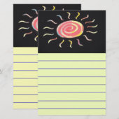 Sun Stationery Briefpapier (Vorne/Hinten)