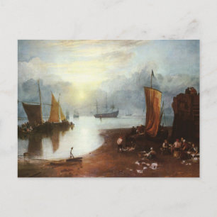 Sun steigt durch Vapor Fishermen, J.M.W.Turner Postkarte