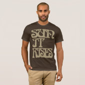 Sun steigt es Brown-T - Shirt (Vorne ganz)