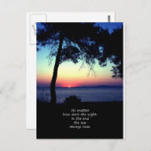 Sun steigt ständig postkarte (Vorne/Hinten)