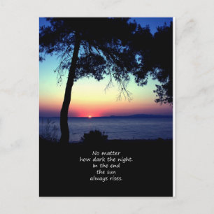 Sun steigt ständig postkarte