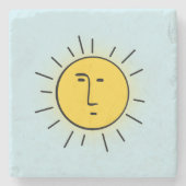 Sun Steinuntersetzer (Vorderseite)